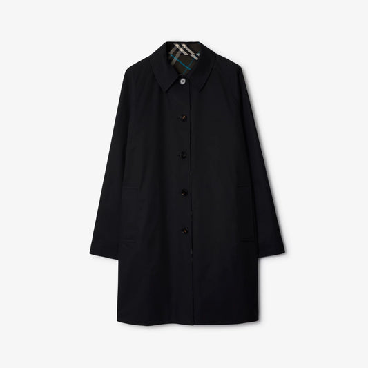 Long Reversible Gabardine Car Coat