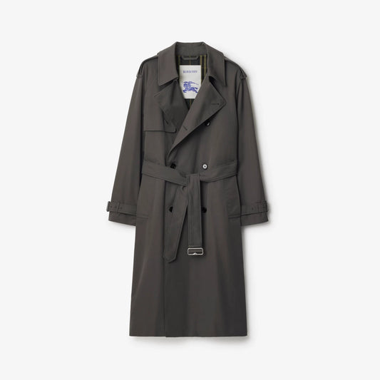 Long Gabardine Trench Coat