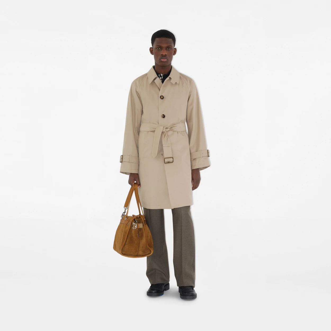 Long Gabardine Car Coat
