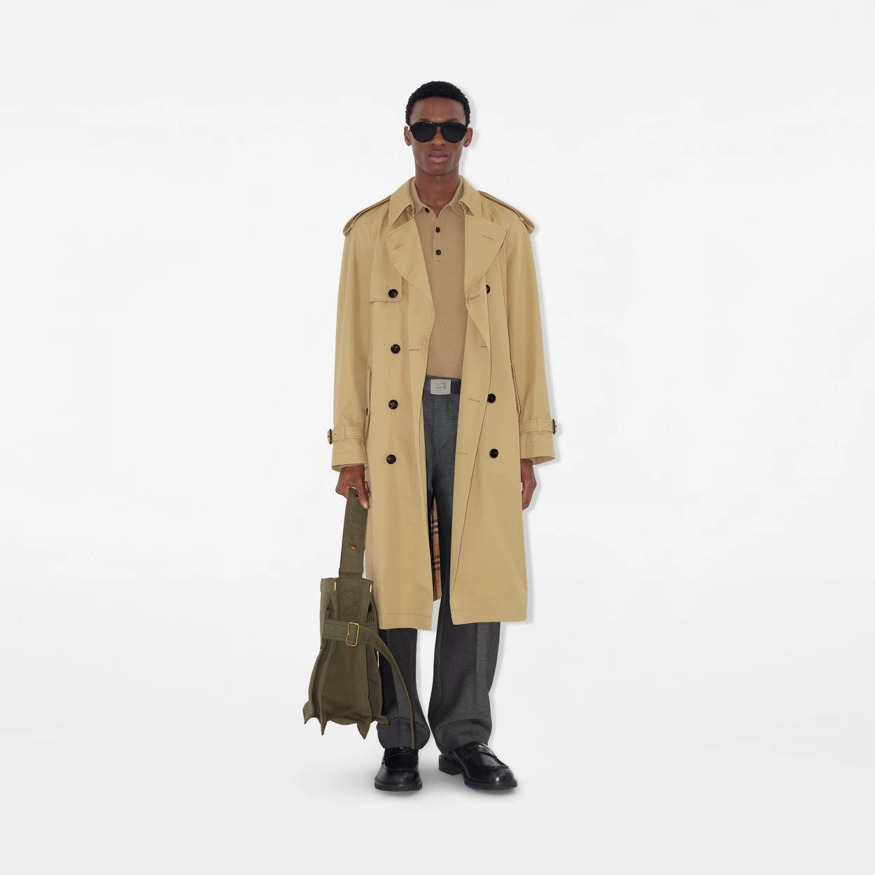 Mid-length Gabardine Trench Coat